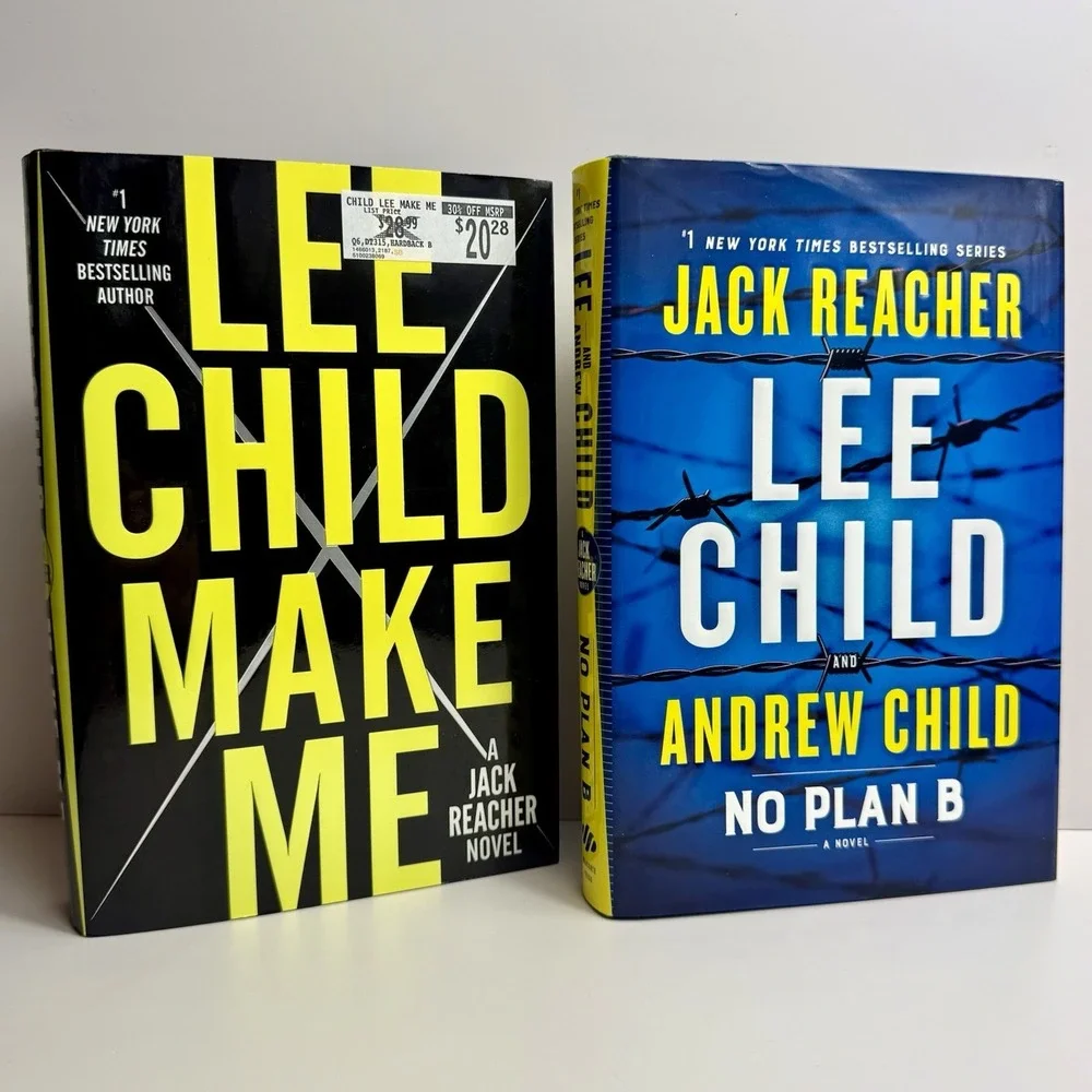 Lee Child Jack Reacher 2 Hardcover Book Lot Make Me No Plan B 1st Edition